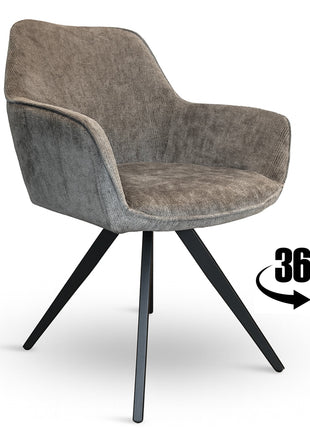 Eetkamerstoel Marseille Fuse Antraciet