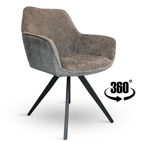 Eetkamerstoel Marseille Fuse Antraciet