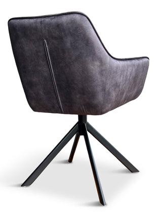 Eetkamerstoel Hamburg Velvet Antraciet