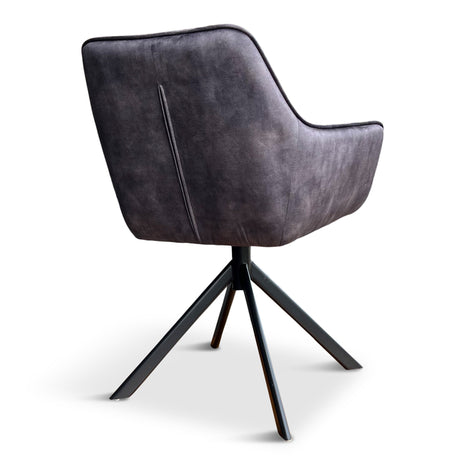Eetkamerstoel Hamburg Velvet Antraciet