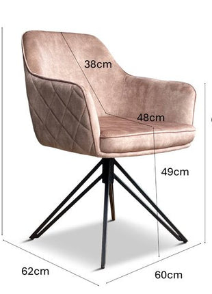 Eetkamerstoel Dijon Velvet Antraciet