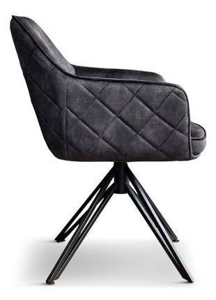 Eetkamerstoel Dijon Velvet Antraciet