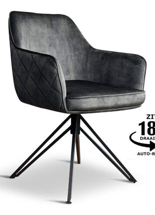 Eetkamerstoel Dijon Velvet Hunter