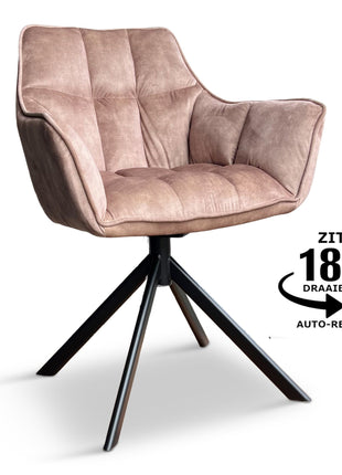 Eetkamerstoel Hamburg Velvet Liver