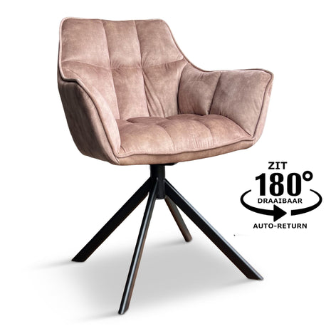 Eetkamerstoel Hamburg Velvet Liver