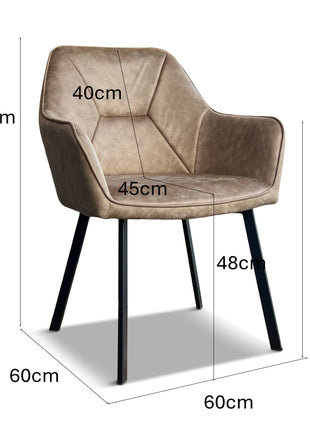 Eetkamerstoel Toulouse Misty Brown