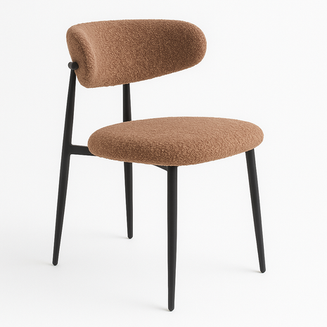 Eetkamerstoel Jaxx Bouclé Taupe