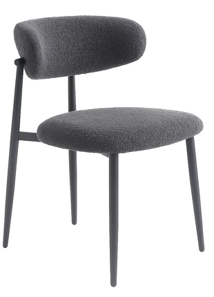 Eetkamerstoel Jaxx Bouclé Antraciet