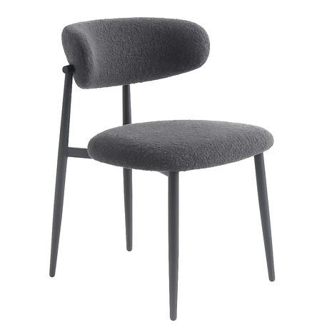 Eetkamerstoel Jaxx Bouclé Antraciet