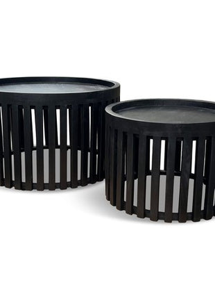 Salontafel S/2 Sven Mango Zwart