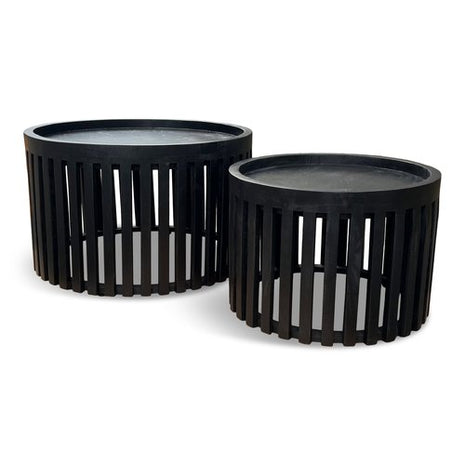 Salontafel S/2 Sven Mango Zwart