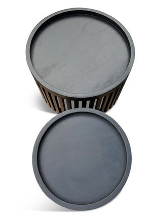 Salontafel S/2 Sven Mango Zwart