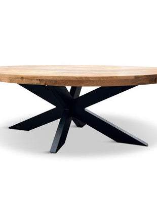 Salontafel Tulsa Ovaal 130x70cm Mango Naturel