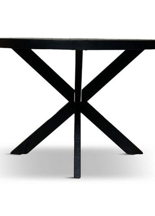 Eettafel Jasper Rond Ø110cm Mango Zwart