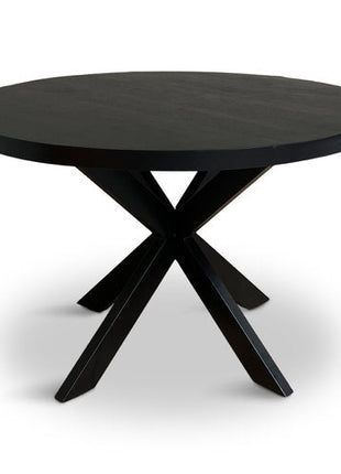 Eettafel Jasper Rond Ø110cm Mango Zwart