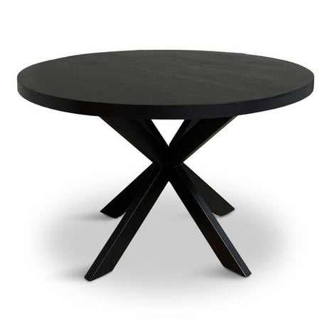 Eettafel Jasper Rond Ø140cm Mango Zwart