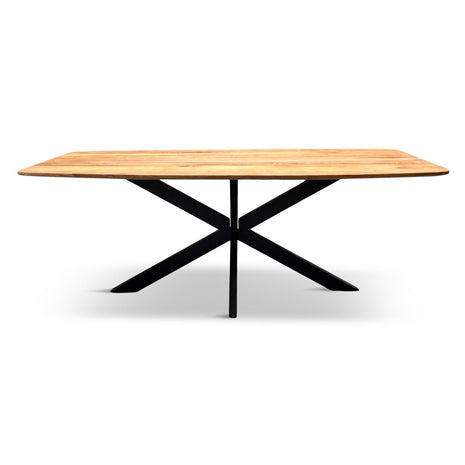 Eettafel Oslo Deens Ovaal 220x100cm Mango Naturel