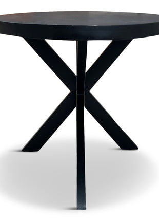 Eettafel Tulsa Ovaal 190x100cm Mango Zwart