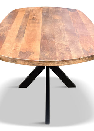Eettafel Nørre Deens Ovaal230x110cm Mango Naturel