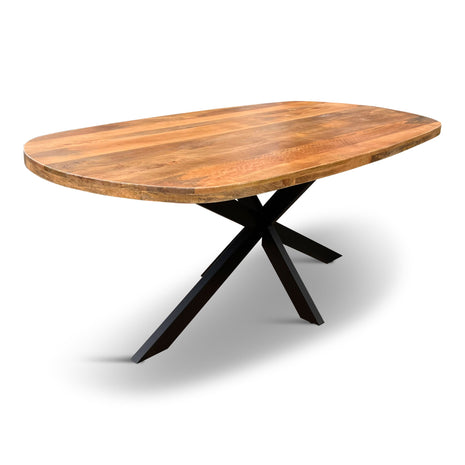Eettafel Nørre Deens Ovaal 260x110cm Mango Naturel