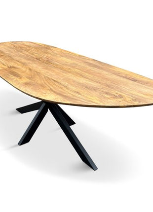 Eettafel Pebble Organisch 240x110cm Mango Naturel