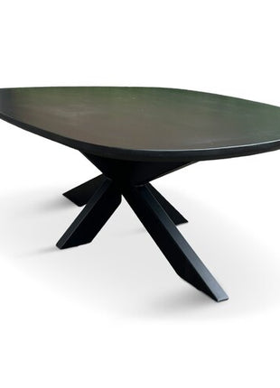 Salontafel Pebble Organisch 120x70cm Mango Zwart