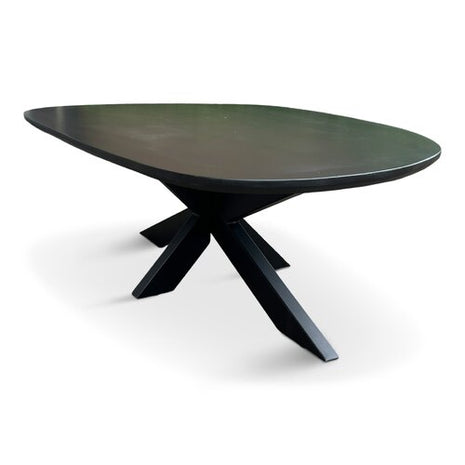 Salontafel Pebble Organisch 120x70cm Mango Zwart