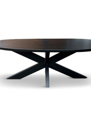 Salontafel Pebble Organisch 130x70cm Mango Zwart