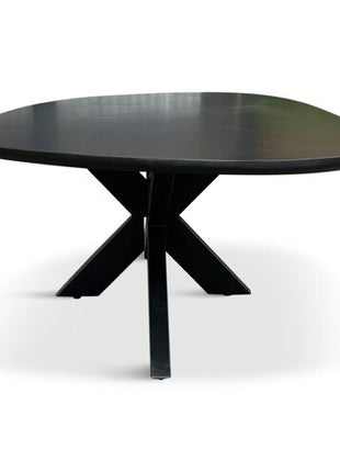 Salontafel Pebble Organisch 130x70cm Mango Zwart