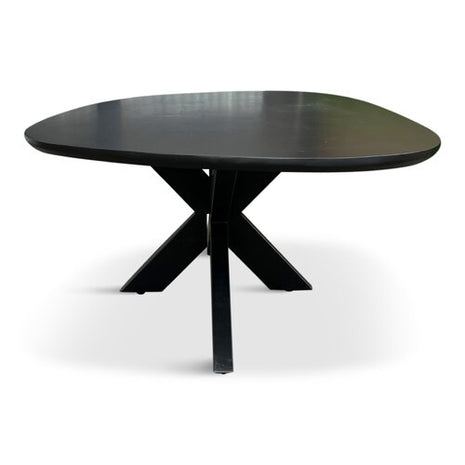 Salontafel Pebble Organisch 120x70cm Mango Zwart