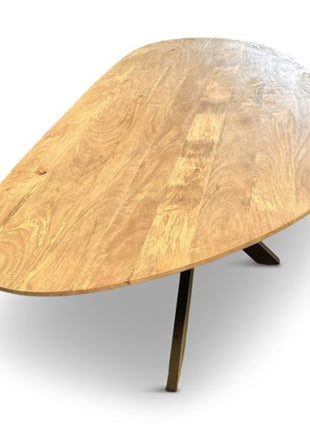 Eettafel Pebble Organisch 180x90cm Mango Naturel