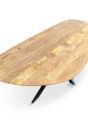 Eettafel Pebble Organisch 260x110cm Mango Naturel
