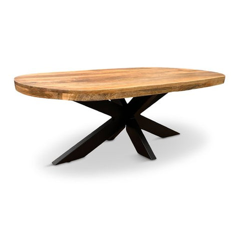 Salontafel Nørre Deens Ovaal 130x70cm Mango Naturel