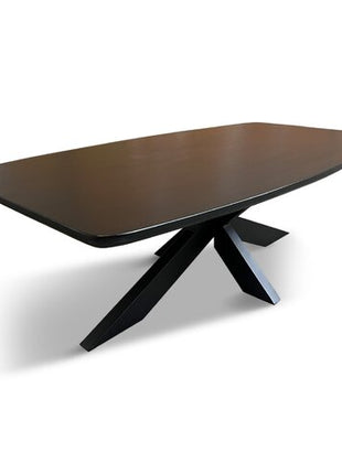 Salontafel Oslo Deens Ovaal 130x70cm Mango Zwart