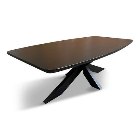 Salontafel Oslo Deens Ovaal 130x70cm Mango Zwart