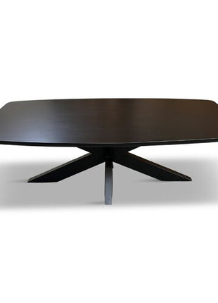 Salontafel Oslo Deens Ovaal 130x70cm Mango Zwart