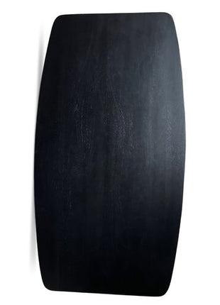 Salontafel Oslo Deens Ovaal 130x70cm Mango Zwart