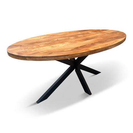 Eettafel Tulsa Ovaal 260x110cm Mango Naturel