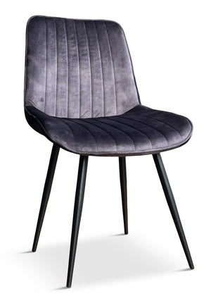 Eetkamerstoel Winston Velvet Antraciet