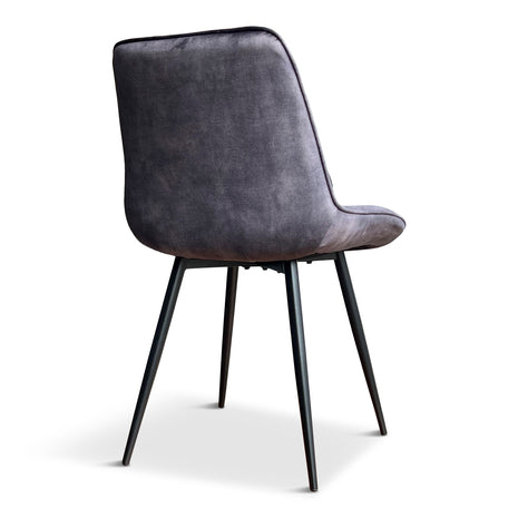 Eetkamerstoel Winston Velvet Antraciet