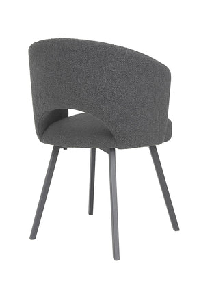 Eetkamerstoel Nice Bouclé Antraciet
