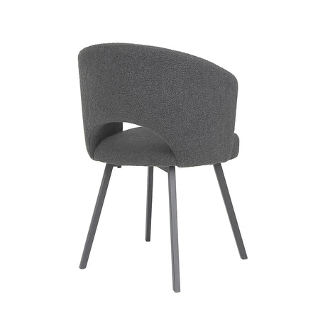Eetkamerstoel Nice Bouclé Antraciet