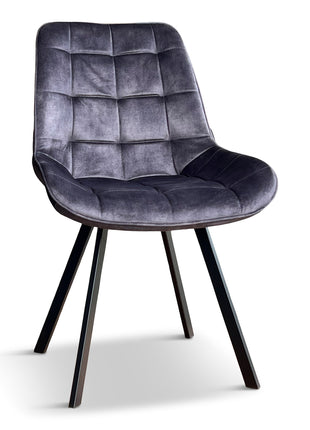 Eetkamerstoel Denise Velvet Antraciet