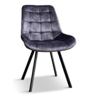 Eetkamerstoel Denise Velvet Antraciet