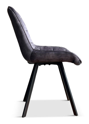 Eetkamerstoel Denise Velvet Antraciet