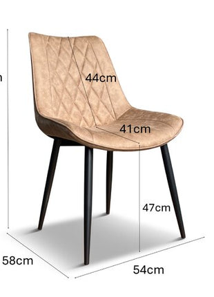 Eetkamerstoel Baldwin Misty Brown