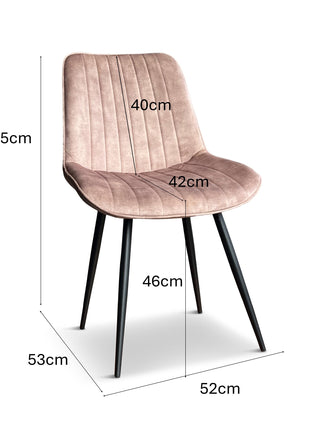 Eetkamerstoel Winston Velvet Liver